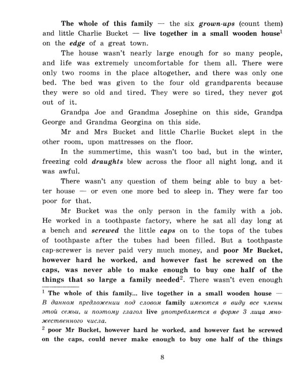 Всадник без головы; Чарли и шоколадная фабрика; Тетрадь для записи английских слов. Уровень Pre-Intermediate