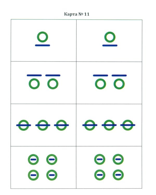 Ритмовые карты для развития внимания: нейротренажер для детей 4-6 лет