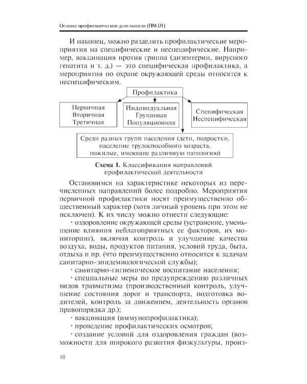 Основы профилактической деятельности (ПМ.01): Учебник