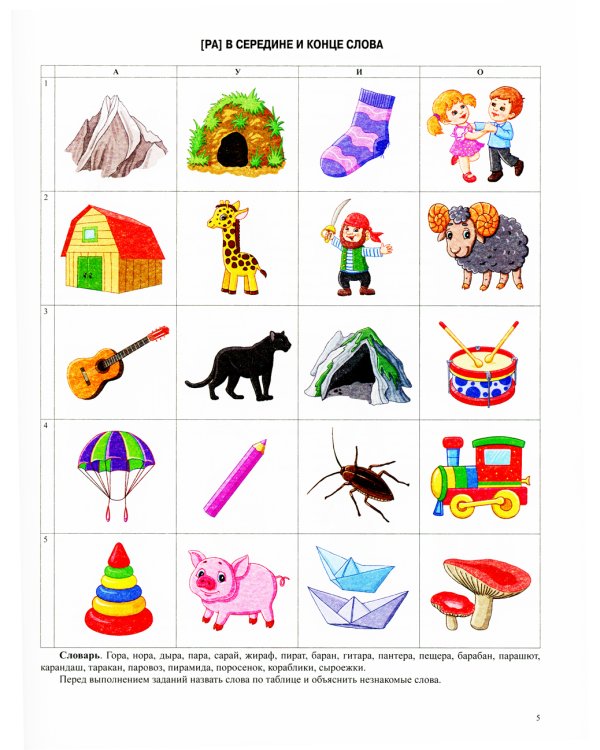 Автоматизация произношения звуков [Р], [Р’] в словах, словосочетаниях и предложениях