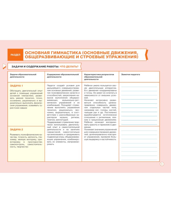 Блокнот педагога подготовительной группы детского сада. Физическое развитие