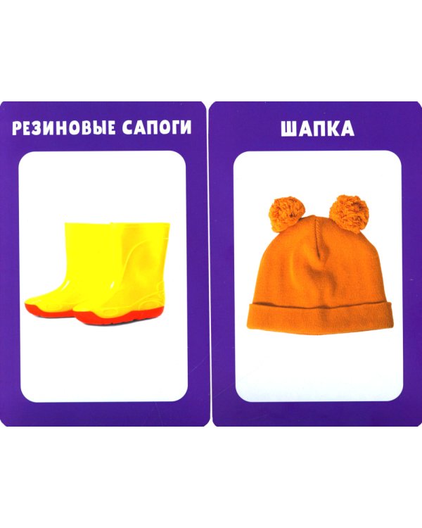 100 первых слов. Развивающие карточки для малышей. (50 карточек)