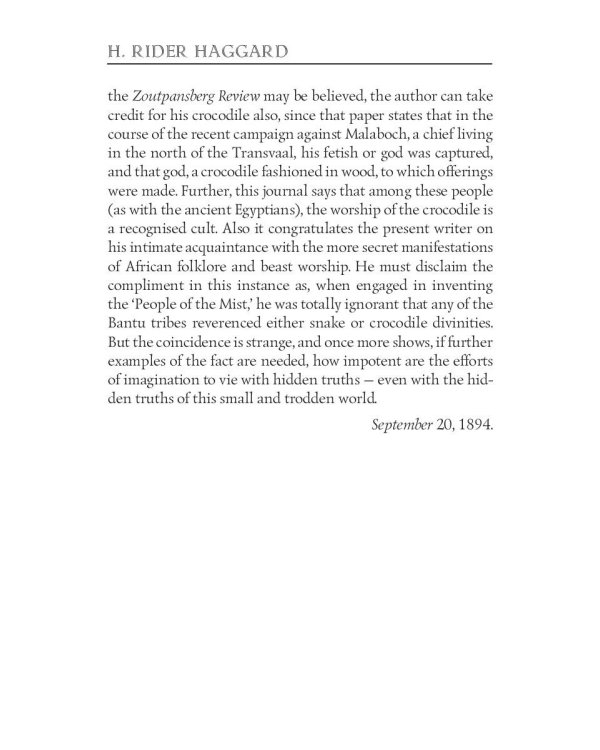 The People of the Mist