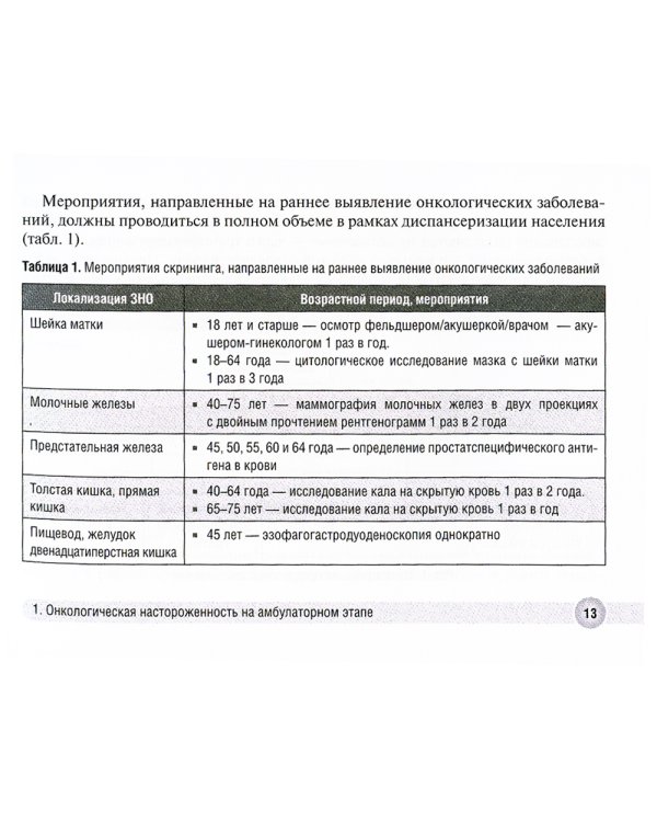 Онконастороженность в работе врача поликлиники