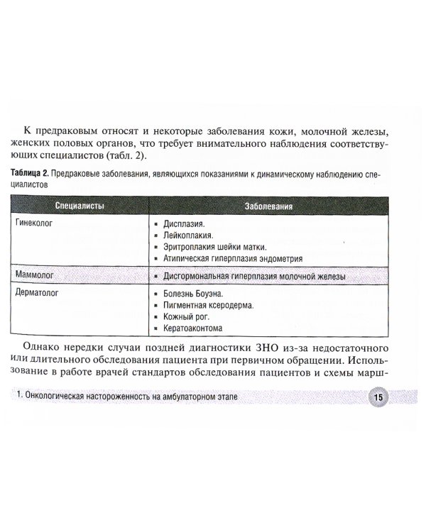 Онконастороженность в работе врача поликлиники