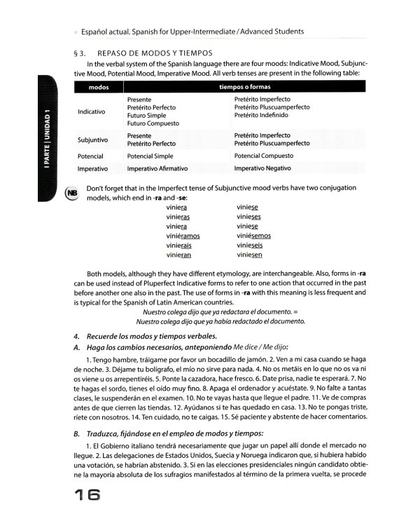 Espanol actual. Spanish for Upper-Intermediate = Современный испанский язык для углубленного изучения: Учебник. Уровни В2-С1: на англ.яз
