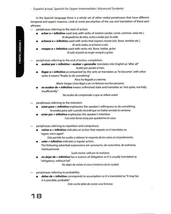 Espanol actual. Spanish for Upper-Intermediate = Современный испанский язык для углубленного изучения: Учебник. Уровни В2-С1: на англ.яз