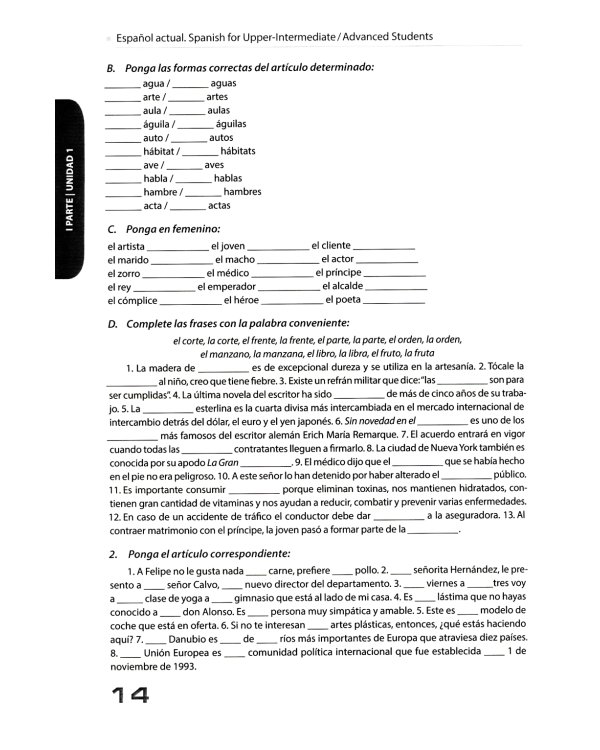 Espanol actual. Spanish for Upper-Intermediate = Современный испанский язык для углубленного изучения: Учебник. Уровни В2-С1: на англ.яз