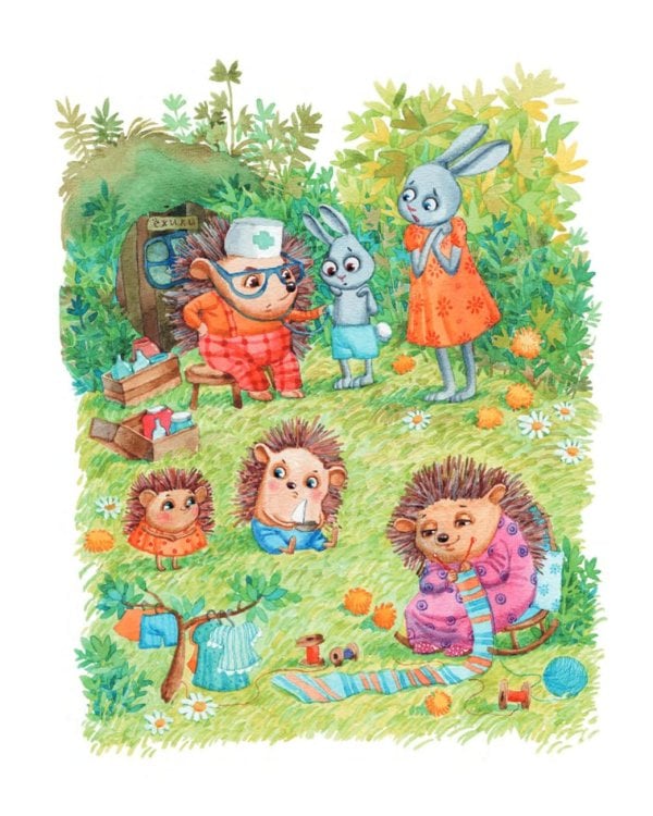 Жили-были ежики