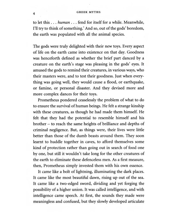 The Greek Myths. Stories of the Greek Gods and Heroes Vividly Retold