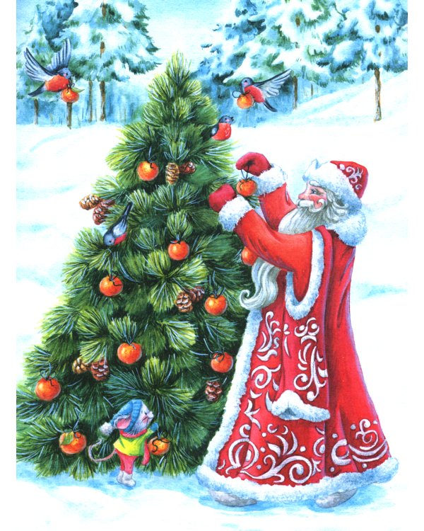 Как кролик Пуговка Новый год встречал: сказка