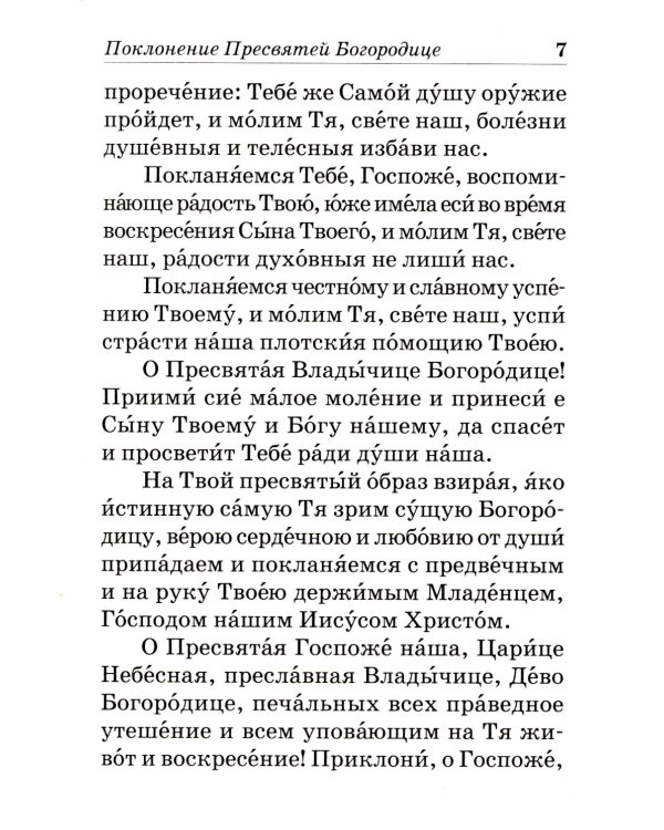 Псалтирь Пресвятой Богородице