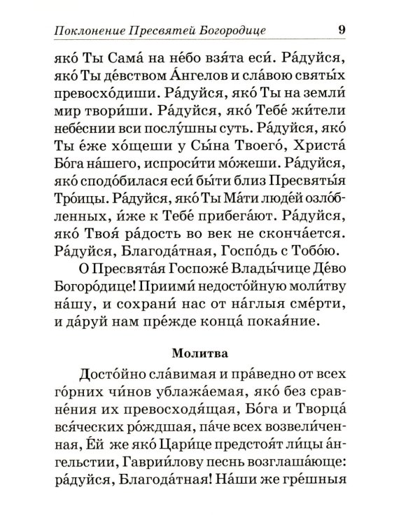 Псалтирь Пресвятой Богородице