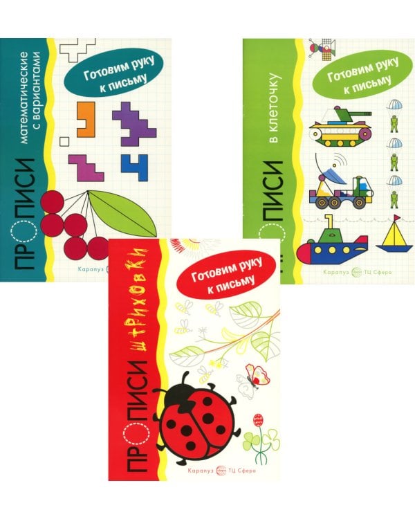 *Комплект. Прописи. Готовим руку к письму: 3 тетради для детей 5-7 лет