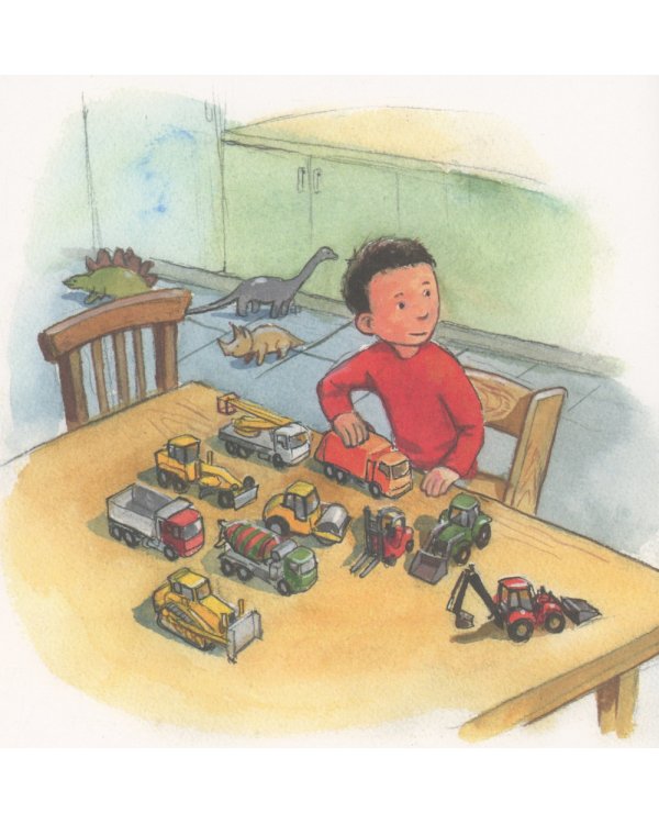 Саша играет в машинки: книжка-картинка