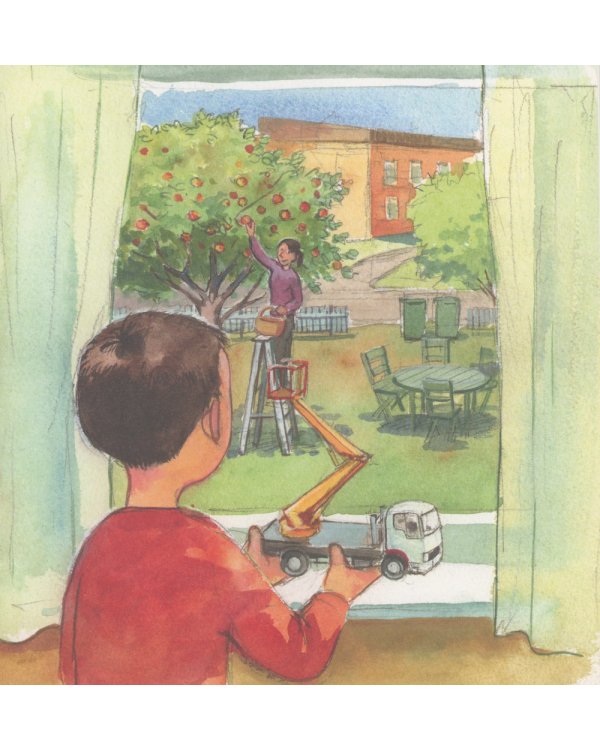 Саша играет в машинки: книжка-картинка