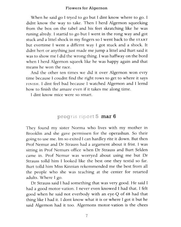 Flowers for Algernon