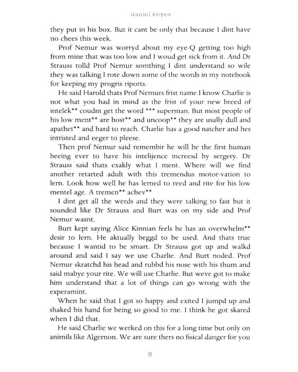 Flowers for Algernon