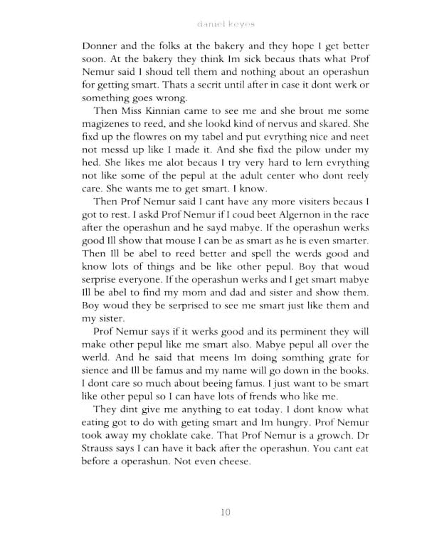 Flowers for Algernon