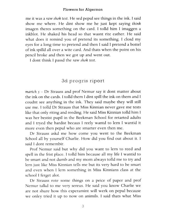 Flowers for Algernon