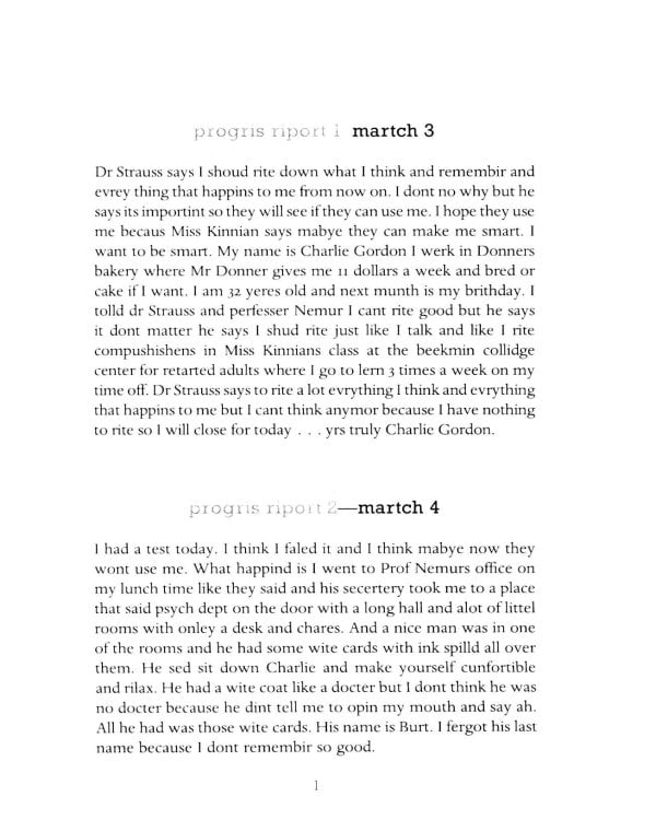 Flowers for Algernon