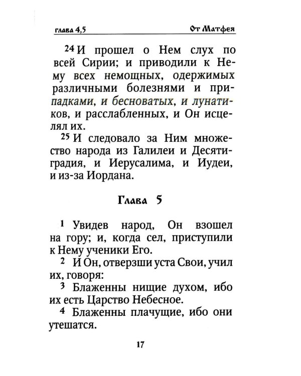 Святое Евангелие на русском языке