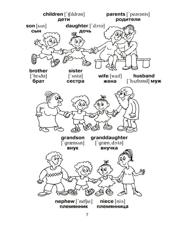 Англо-русский словарик в картинках