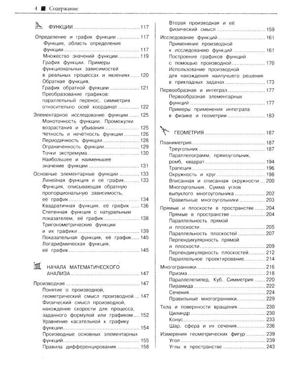Наглядный справочник для подготовки к ОГЭ и ЕГЭ. Математика