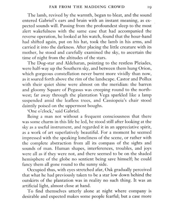 Far from the Madding Crowd