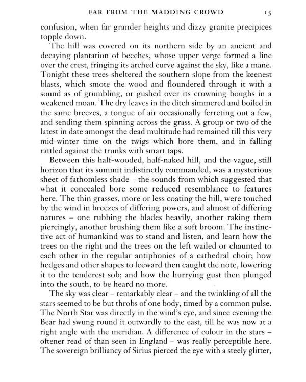 Far from the Madding Crowd