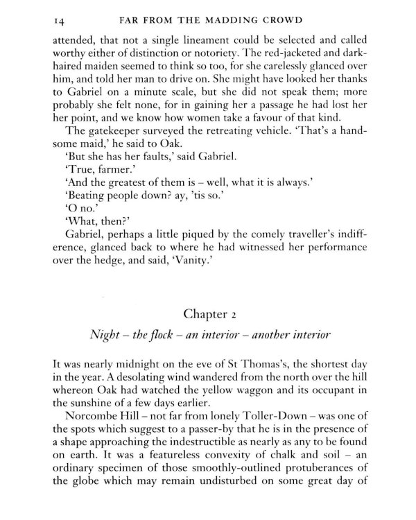 Far from the Madding Crowd