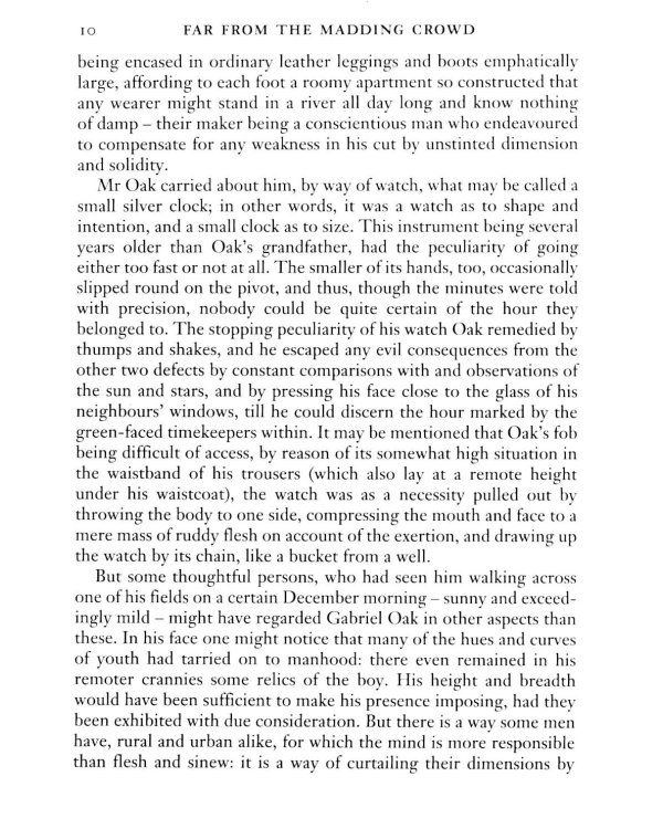 Far from the Madding Crowd