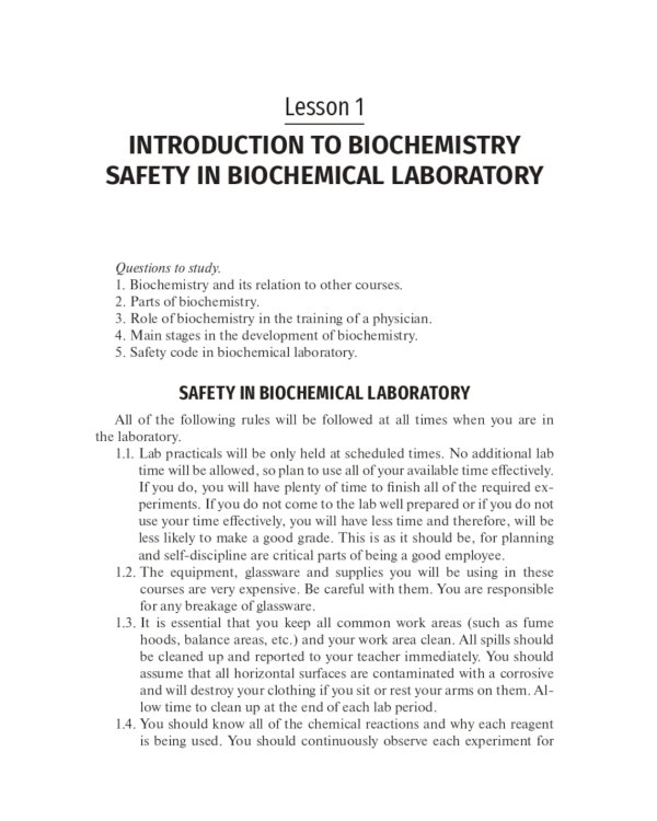 Laboratory Manual on Biological Chemistry: for foreign students of Medical Department of Higher Education Institutions: tutorial
