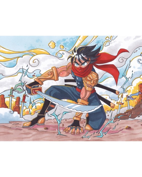 Нарисуй героев манги маркерами. Shonen! (желтая)