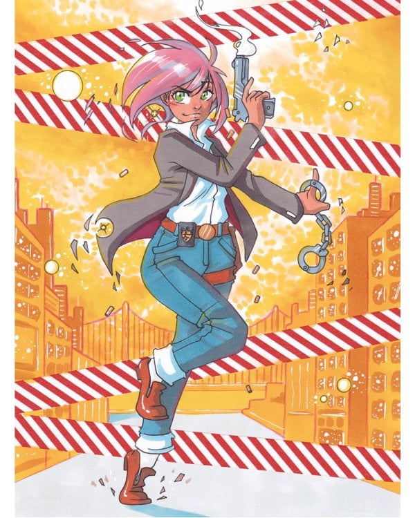 Нарисуй героев манги маркерами. Shonen! (желтая)