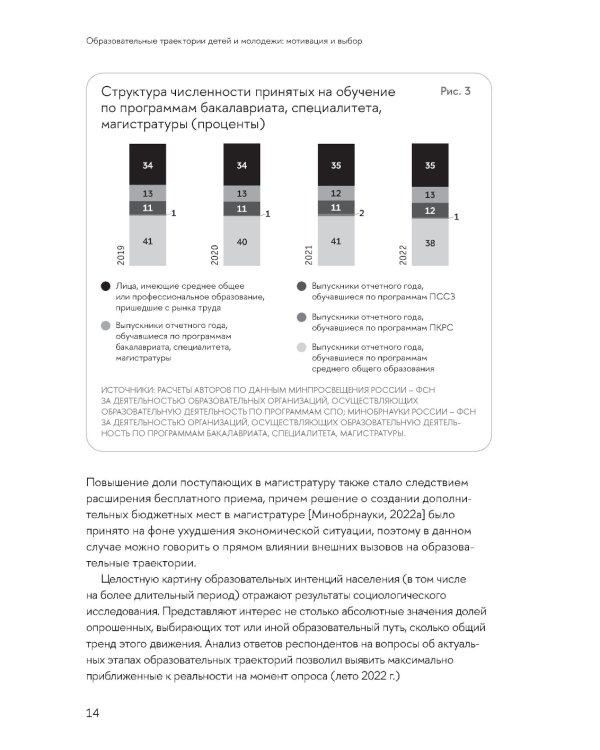 Образовательные траектории детей и молодежи: мотивация и выбор