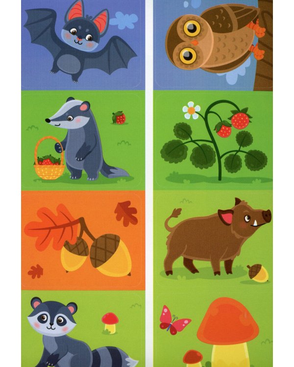 Пойдем в лес! 2+: книжка с наклейками. 3-е изд