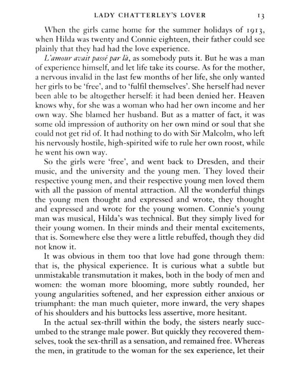 Lady Chatterley's Lover
