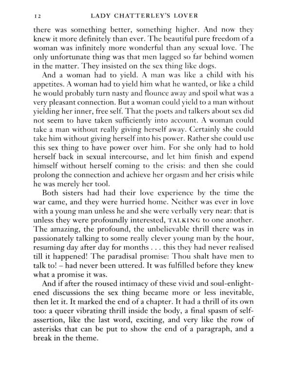 Lady Chatterley's Lover
