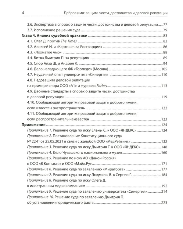 Доброе имя: защита чести, достоинства и деловой репутации