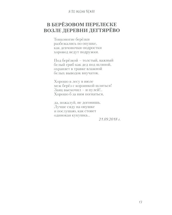 Я по жизни бежал. Избранные стихи