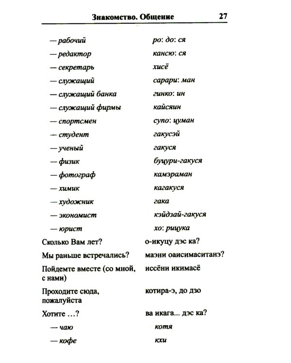 Современный русско-японский разговорник