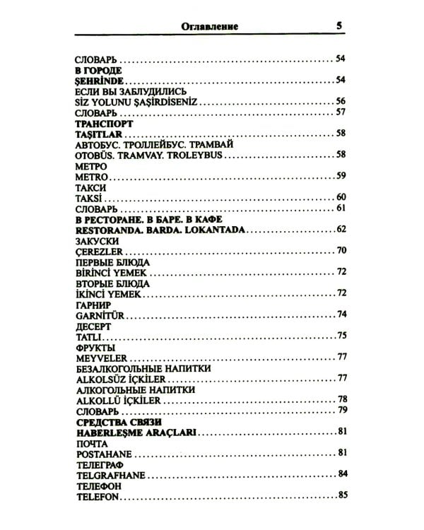 Современный русско-турецкий разговорник