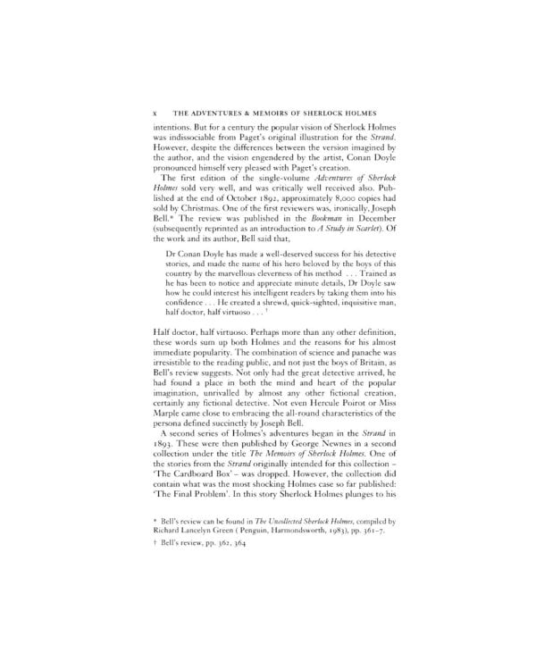 The Adventures and Memoirs of Sherlock Holmes