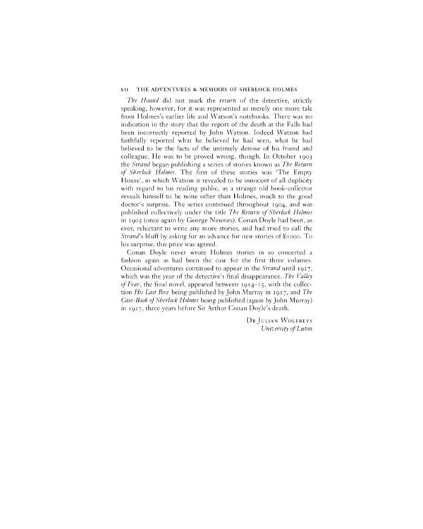 The Adventures and Memoirs of Sherlock Holmes