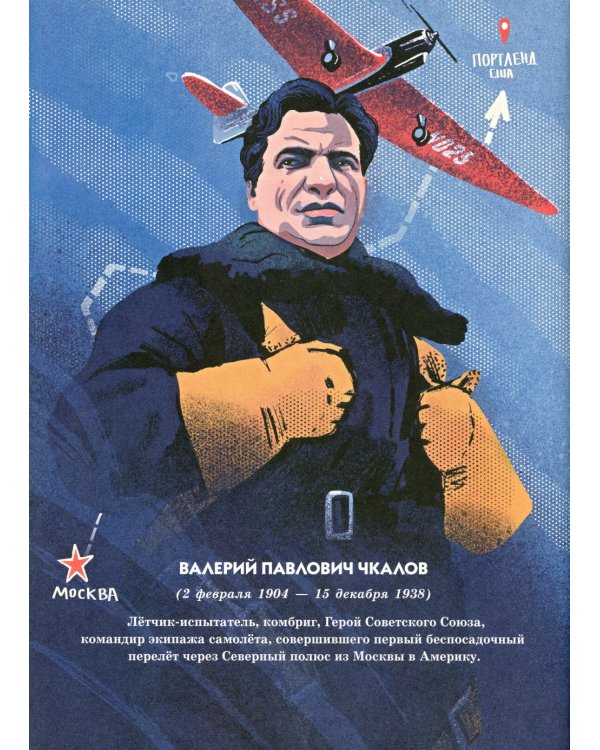 Люди неба: рассказы о легендарных летчиках (Маресьев А.П., Чкалов В.П. и др.)