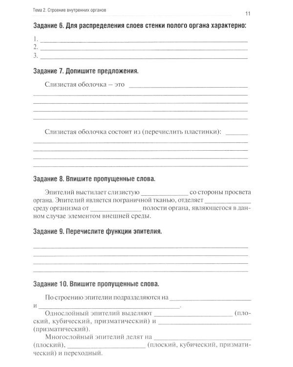 Анатомия человека: Спланхнология. Ч. 4. Пищеварительная система: тетрадь-практикум