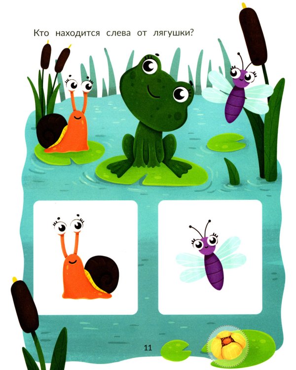 Право - лево, верх - низ. Тесты с наклейками. 3+