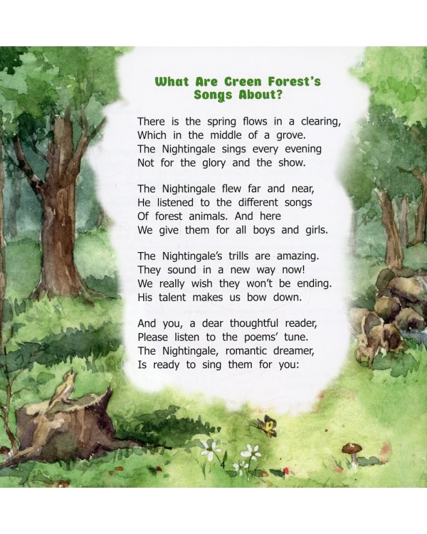 What Are Green Forest’s Songs About? Children's poems-songs about animals