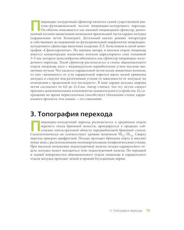 Клиническая анатомия переходных зон желудочно-кишечного тракта. Иллюстрированный авторский цикл лекций